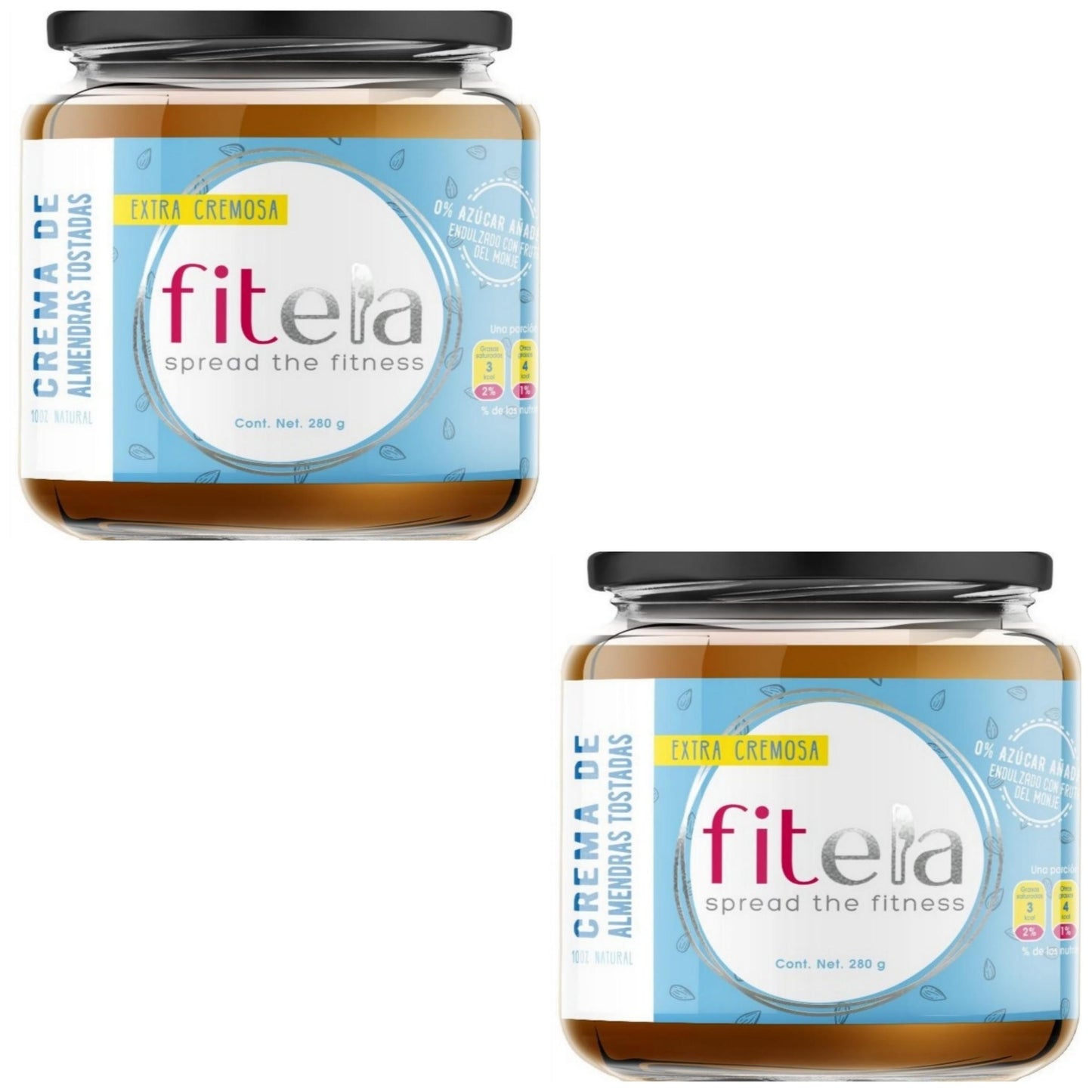 2 TARROS DE ALMENDRAS TOSTADAS